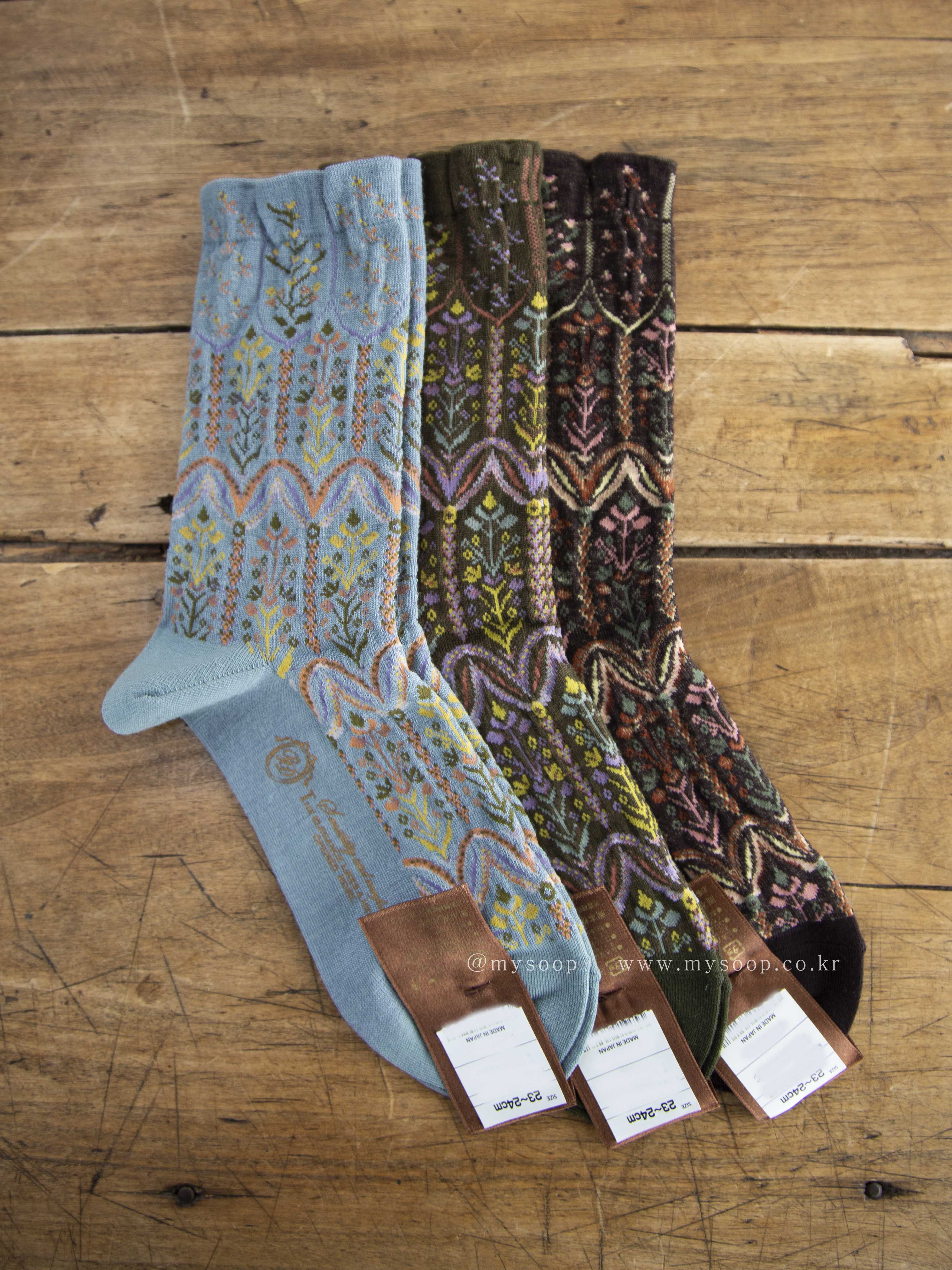 flower socks (3color)